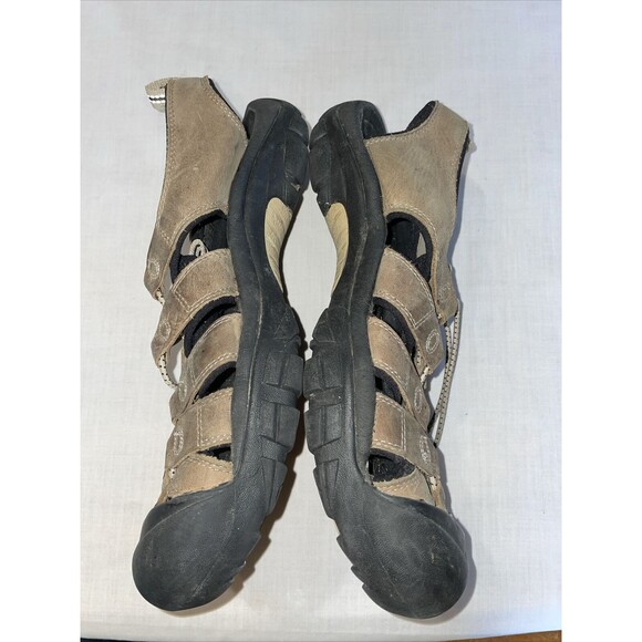 Keen River Sandals Men’s Size 10.5 M Tan Leather Waterproof Cinch Strap main image 10